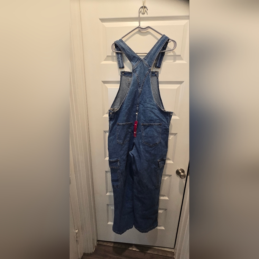 Women's Blue Denim Overalls - Picture 7 of 12